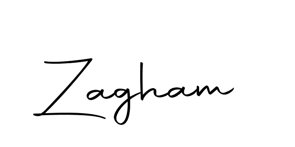 Create a beautiful signature design for name Zagham. With this signature (Autography-DOLnW) fonts, you can make a handwritten signature for free. Zagham signature style 10 images and pictures png
