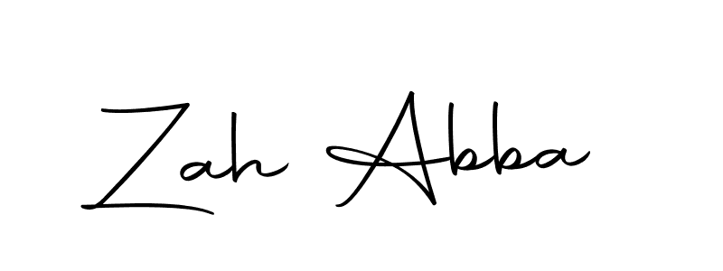 if you are searching for the best signature style for your name Zah Abba. so please give up your signature search. here we have designed multiple signature styles  using Autography-DOLnW. Zah Abba signature style 10 images and pictures png