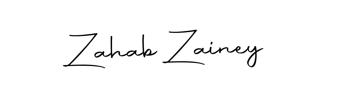You should practise on your own different ways (Autography-DOLnW) to write your name (Zahab Zainey) in signature. don't let someone else do it for you. Zahab Zainey signature style 10 images and pictures png