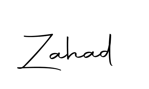 Design your own signature with our free online signature maker. With this signature software, you can create a handwritten (Autography-DOLnW) signature for name Zahad. Zahad signature style 10 images and pictures png