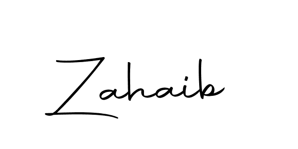 Create a beautiful signature design for name Zahaib. With this signature (Autography-DOLnW) fonts, you can make a handwritten signature for free. Zahaib signature style 10 images and pictures png