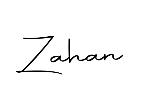 Create a beautiful signature design for name Zahan. With this signature (Autography-DOLnW) fonts, you can make a handwritten signature for free. Zahan signature style 10 images and pictures png