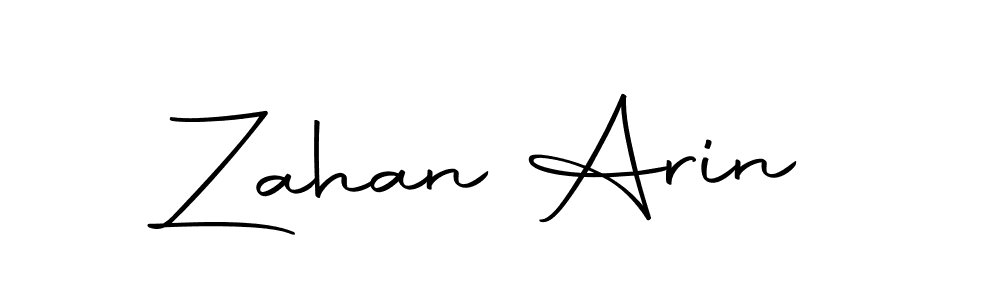 Make a beautiful signature design for name Zahan Arin. Use this online signature maker to create a handwritten signature for free. Zahan Arin signature style 10 images and pictures png