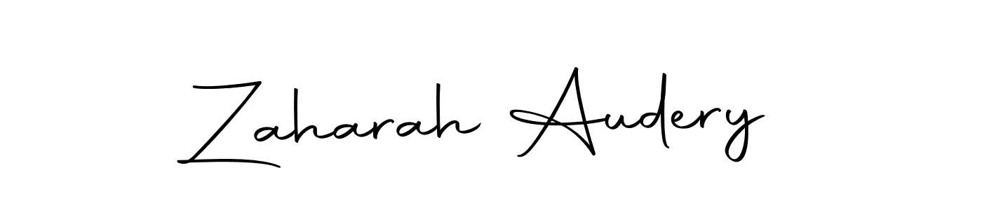 Zaharah Audery stylish signature style. Best Handwritten Sign (Autography-DOLnW) for my name. Handwritten Signature Collection Ideas for my name Zaharah Audery. Zaharah Audery signature style 10 images and pictures png