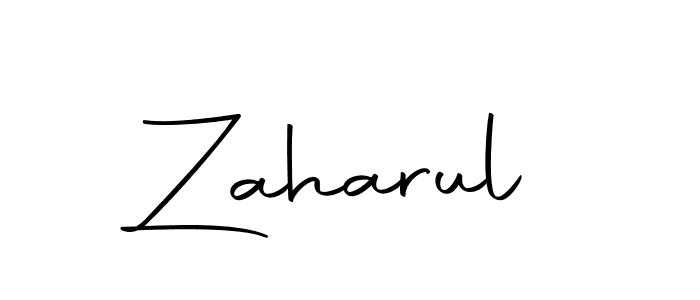 Use a signature maker to create a handwritten signature online. With this signature software, you can design (Autography-DOLnW) your own signature for name Zaharul. Zaharul signature style 10 images and pictures png