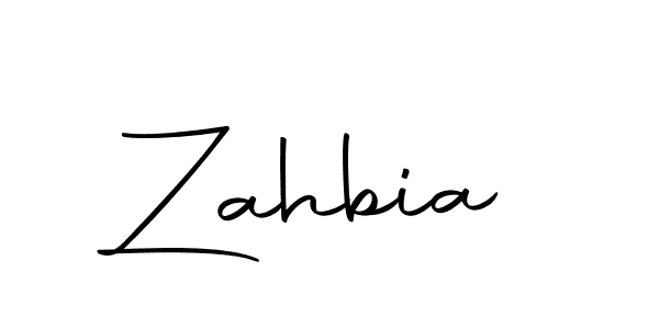 How to make Zahbia signature? Autography-DOLnW is a professional autograph style. Create handwritten signature for Zahbia name. Zahbia signature style 10 images and pictures png