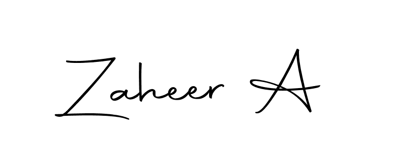 Similarly Autography-DOLnW is the best handwritten signature design. Signature creator online .You can use it as an online autograph creator for name Zaheer A. Zaheer A signature style 10 images and pictures png