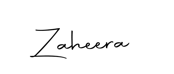 Make a beautiful signature design for name Zaheera. With this signature (Autography-DOLnW) style, you can create a handwritten signature for free. Zaheera signature style 10 images and pictures png