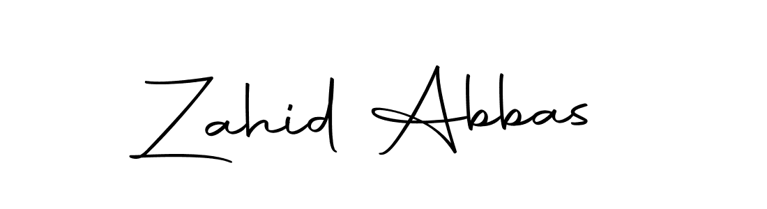 Create a beautiful signature design for name Zahid Abbas. With this signature (Autography-DOLnW) fonts, you can make a handwritten signature for free. Zahid Abbas signature style 10 images and pictures png