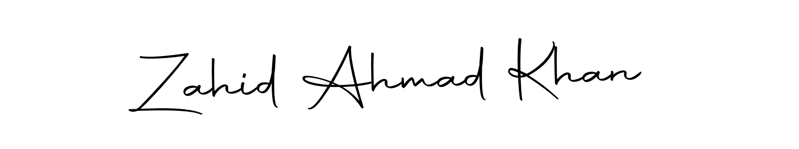 You should practise on your own different ways (Autography-DOLnW) to write your name (Zahid Ahmad Khan) in signature. don't let someone else do it for you. Zahid Ahmad Khan signature style 10 images and pictures png