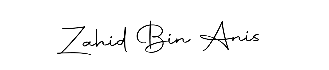 Use a signature maker to create a handwritten signature online. With this signature software, you can design (Autography-DOLnW) your own signature for name Zahid Bin Anis. Zahid Bin Anis signature style 10 images and pictures png