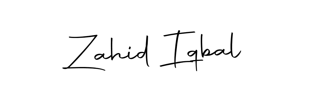 Design your own signature with our free online signature maker. With this signature software, you can create a handwritten (Autography-DOLnW) signature for name Zahid Iqbal. Zahid Iqbal signature style 10 images and pictures png