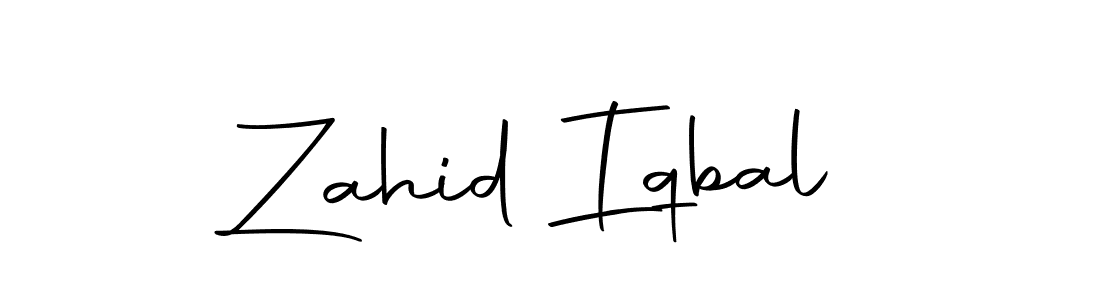 Design your own signature with our free online signature maker. With this signature software, you can create a handwritten (Autography-DOLnW) signature for name Zahid Iqbal. Zahid Iqbal signature style 10 images and pictures png