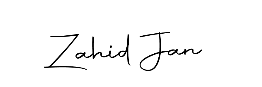 Create a beautiful signature design for name Zahid Jan. With this signature (Autography-DOLnW) fonts, you can make a handwritten signature for free. Zahid Jan signature style 10 images and pictures png