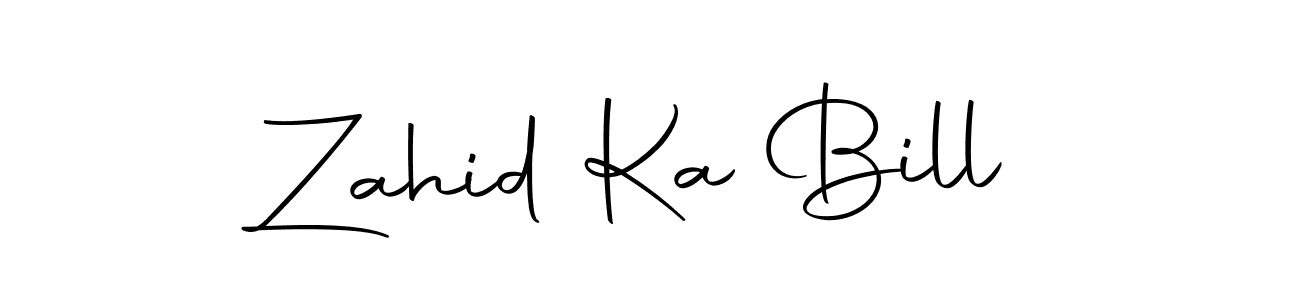 Make a beautiful signature design for name Zahid Ka Bill. Use this online signature maker to create a handwritten signature for free. Zahid Ka Bill signature style 10 images and pictures png