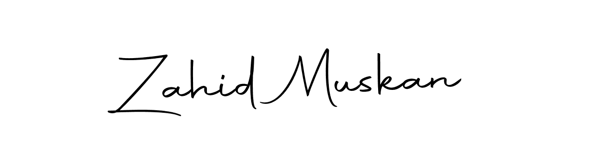 Design your own signature with our free online signature maker. With this signature software, you can create a handwritten (Autography-DOLnW) signature for name Zahid Muskan. Zahid Muskan signature style 10 images and pictures png