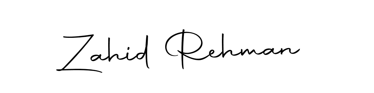 Create a beautiful signature design for name Zahid Rehman. With this signature (Autography-DOLnW) fonts, you can make a handwritten signature for free. Zahid Rehman signature style 10 images and pictures png