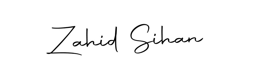 The best way (Autography-DOLnW) to make a short signature is to pick only two or three words in your name. The name Zahid Sihan include a total of six letters. For converting this name. Zahid Sihan signature style 10 images and pictures png