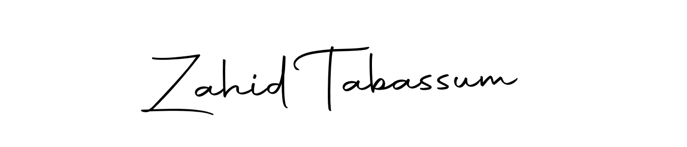 Use a signature maker to create a handwritten signature online. With this signature software, you can design (Autography-DOLnW) your own signature for name Zahid Tabassum. Zahid Tabassum signature style 10 images and pictures png