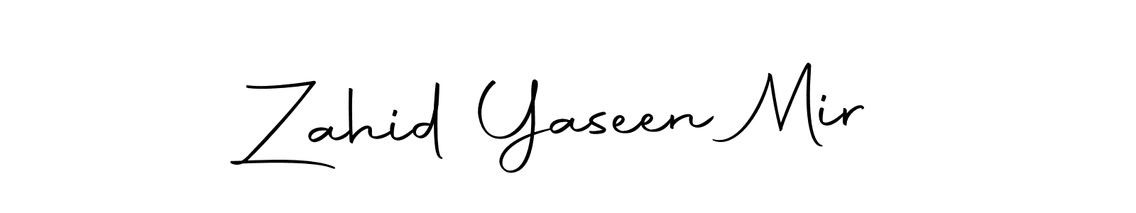 Make a beautiful signature design for name Zahid Yaseen Mir. Use this online signature maker to create a handwritten signature for free. Zahid Yaseen Mir signature style 10 images and pictures png