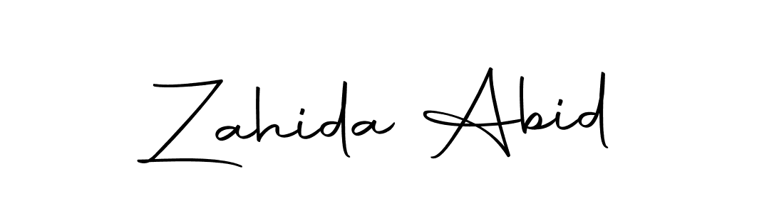 Use a signature maker to create a handwritten signature online. With this signature software, you can design (Autography-DOLnW) your own signature for name Zahida Abid. Zahida Abid signature style 10 images and pictures png