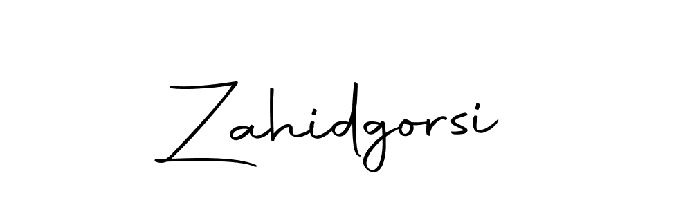 Create a beautiful signature design for name Zahidgorsi. With this signature (Autography-DOLnW) fonts, you can make a handwritten signature for free. Zahidgorsi signature style 10 images and pictures png