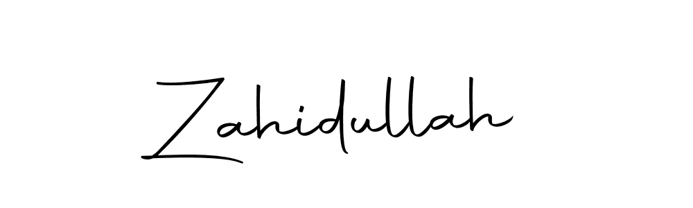 Design your own signature with our free online signature maker. With this signature software, you can create a handwritten (Autography-DOLnW) signature for name Zahidullah. Zahidullah signature style 10 images and pictures png