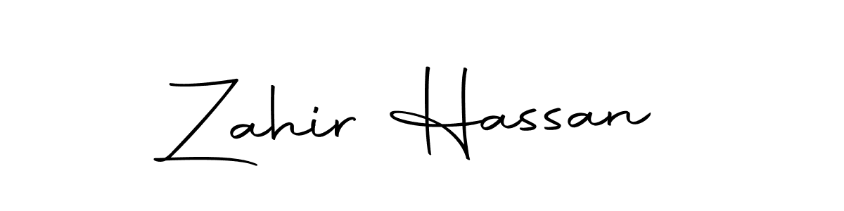You should practise on your own different ways (Autography-DOLnW) to write your name (Zahir Hassan) in signature. don't let someone else do it for you. Zahir Hassan signature style 10 images and pictures png
