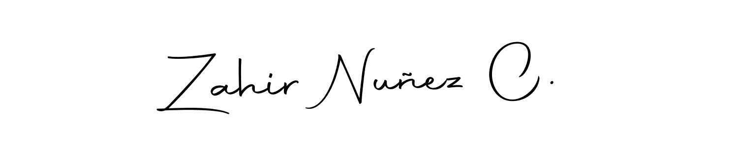 This is the best signature style for the Zahir Nuñez C. name. Also you like these signature font (Autography-DOLnW). Mix name signature. Zahir Nuñez C. signature style 10 images and pictures png