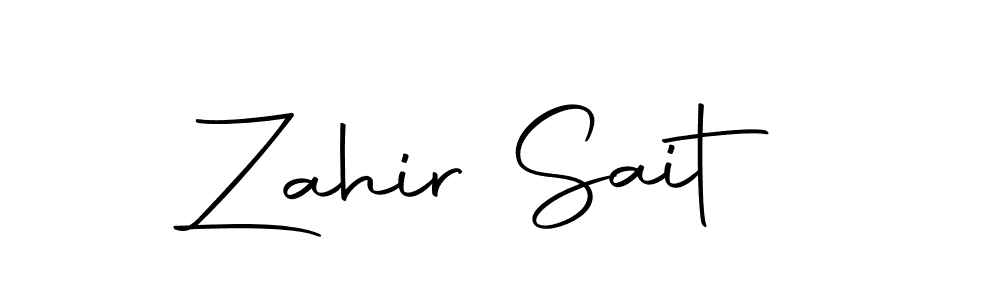 Here are the top 10 professional signature styles for the name Zahir Sait. These are the best autograph styles you can use for your name. Zahir Sait signature style 10 images and pictures png