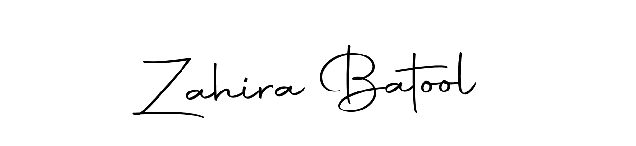 Also we have Zahira Batool name is the best signature style. Create professional handwritten signature collection using Autography-DOLnW autograph style. Zahira Batool signature style 10 images and pictures png