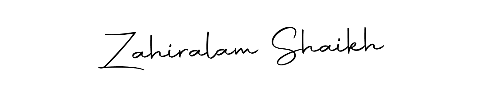 Design your own signature with our free online signature maker. With this signature software, you can create a handwritten (Autography-DOLnW) signature for name Zahiralam Shaikh. Zahiralam Shaikh signature style 10 images and pictures png