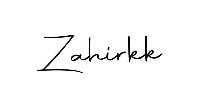 Use a signature maker to create a handwritten signature online. With this signature software, you can design (Autography-DOLnW) your own signature for name Zahirkk. Zahirkk signature style 10 images and pictures png
