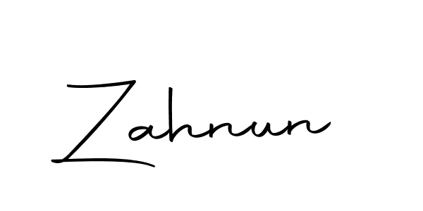 How to make Zahnun signature? Autography-DOLnW is a professional autograph style. Create handwritten signature for Zahnun name. Zahnun signature style 10 images and pictures png