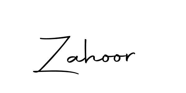 Use a signature maker to create a handwritten signature online. With this signature software, you can design (Autography-DOLnW) your own signature for name Zahoor. Zahoor signature style 10 images and pictures png