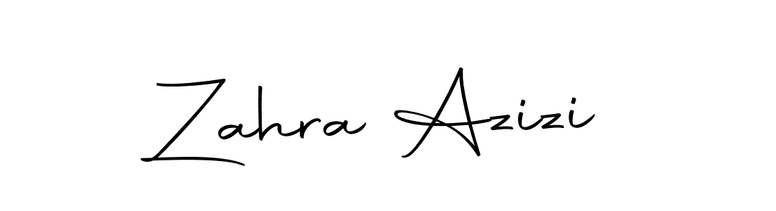 Design your own signature with our free online signature maker. With this signature software, you can create a handwritten (Autography-DOLnW) signature for name Zahra Azizi. Zahra Azizi signature style 10 images and pictures png