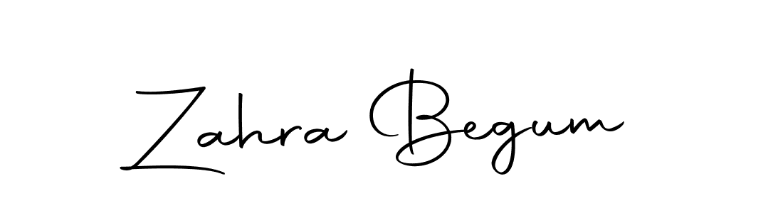 How to make Zahra Begum name signature. Use Autography-DOLnW style for creating short signs online. This is the latest handwritten sign. Zahra Begum signature style 10 images and pictures png