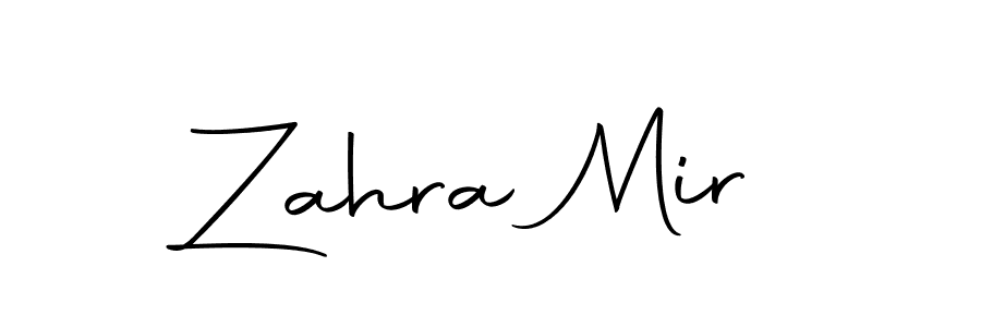 Design your own signature with our free online signature maker. With this signature software, you can create a handwritten (Autography-DOLnW) signature for name Zahra Mir. Zahra Mir signature style 10 images and pictures png