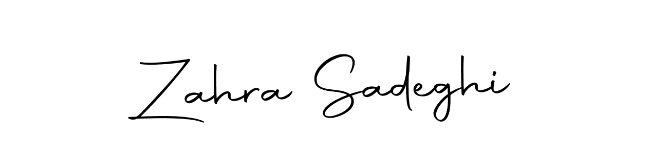 Make a beautiful signature design for name Zahra Sadeghi. With this signature (Autography-DOLnW) style, you can create a handwritten signature for free. Zahra Sadeghi signature style 10 images and pictures png