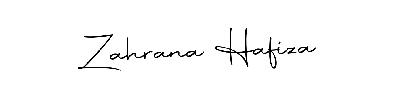 Design your own signature with our free online signature maker. With this signature software, you can create a handwritten (Autography-DOLnW) signature for name Zahrana Hafiza. Zahrana Hafiza signature style 10 images and pictures png
