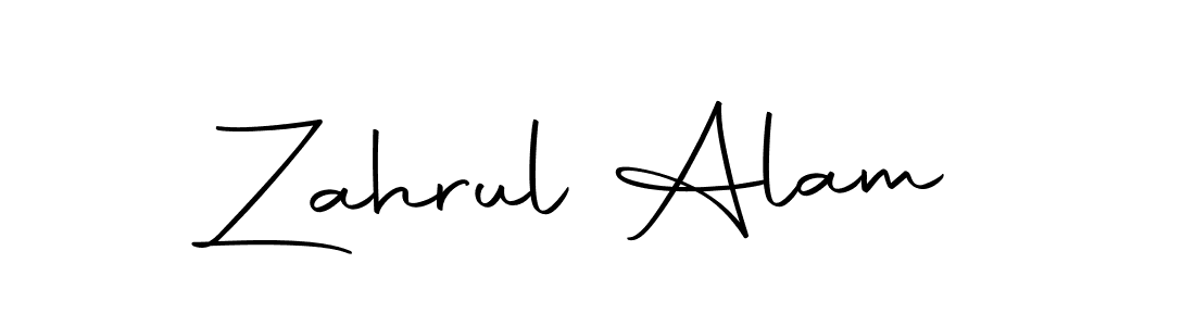 How to make Zahrul Alam name signature. Use Autography-DOLnW style for creating short signs online. This is the latest handwritten sign. Zahrul Alam signature style 10 images and pictures png