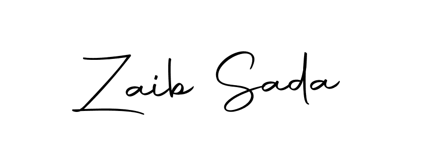 Use a signature maker to create a handwritten signature online. With this signature software, you can design (Autography-DOLnW) your own signature for name Zaib Sada. Zaib Sada signature style 10 images and pictures png