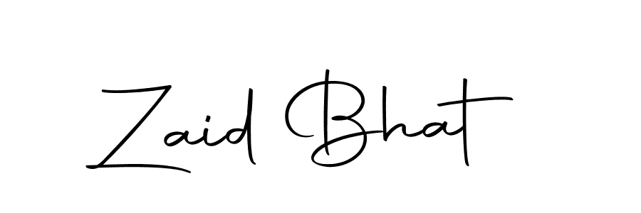 Make a short Zaid Bhat signature style. Manage your documents anywhere anytime using Autography-DOLnW. Create and add eSignatures, submit forms, share and send files easily. Zaid Bhat signature style 10 images and pictures png