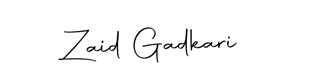 if you are searching for the best signature style for your name Zaid Gadkari. so please give up your signature search. here we have designed multiple signature styles  using Autography-DOLnW. Zaid Gadkari signature style 10 images and pictures png