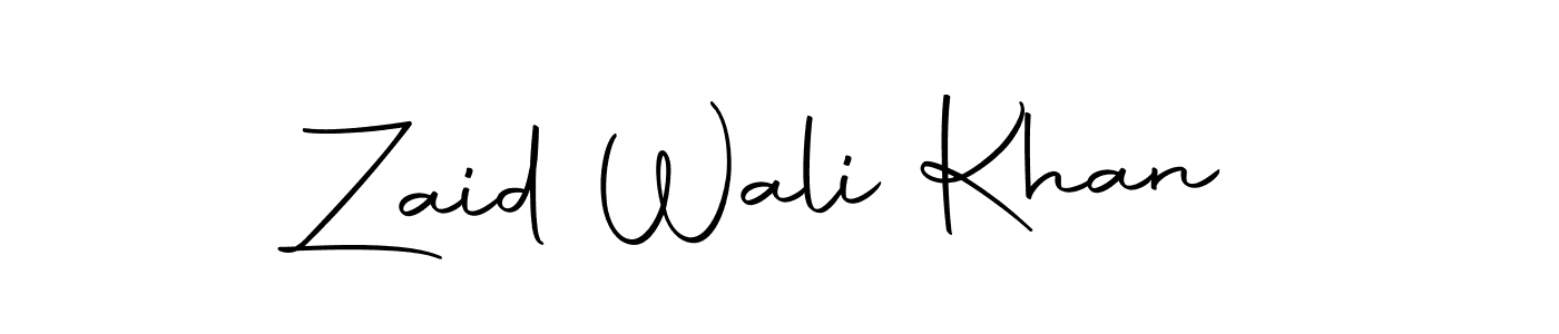 Design your own signature with our free online signature maker. With this signature software, you can create a handwritten (Autography-DOLnW) signature for name Zaid Wali Khan. Zaid Wali Khan signature style 10 images and pictures png