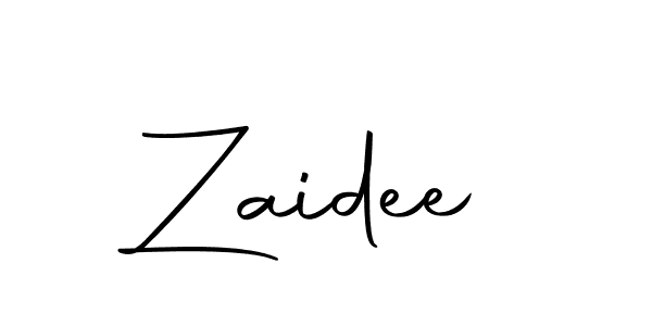 How to make Zaidee name signature. Use Autography-DOLnW style for creating short signs online. This is the latest handwritten sign. Zaidee signature style 10 images and pictures png