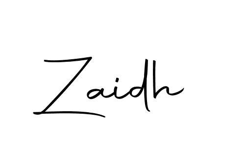 Design your own signature with our free online signature maker. With this signature software, you can create a handwritten (Autography-DOLnW) signature for name Zaidh. Zaidh signature style 10 images and pictures png