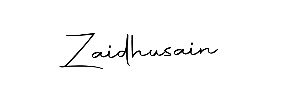 Use a signature maker to create a handwritten signature online. With this signature software, you can design (Autography-DOLnW) your own signature for name Zaidhusain. Zaidhusain signature style 10 images and pictures png