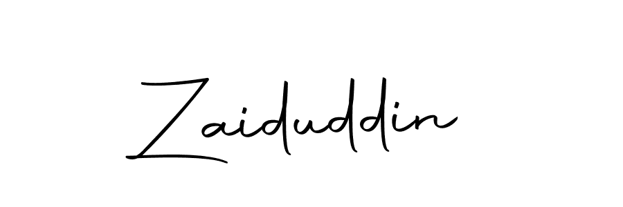 Create a beautiful signature design for name Zaiduddin. With this signature (Autography-DOLnW) fonts, you can make a handwritten signature for free. Zaiduddin signature style 10 images and pictures png