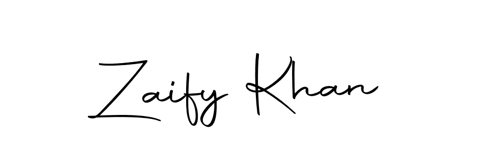 Make a beautiful signature design for name Zaify Khan. Use this online signature maker to create a handwritten signature for free. Zaify Khan signature style 10 images and pictures png